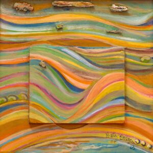 El agua y los cerros de colores en la quebrada